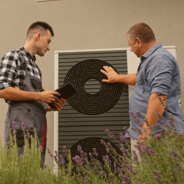 Moderne Wärmepumpe Installation